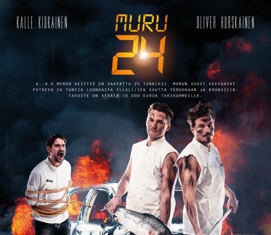 Ravintola Muru kokkaa 24 tuntia putkeen nuorten hyväksi