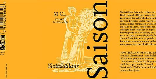 OlutHuoneiden kesäkuun hanaolut: Slottskällans Saison 6,5 %