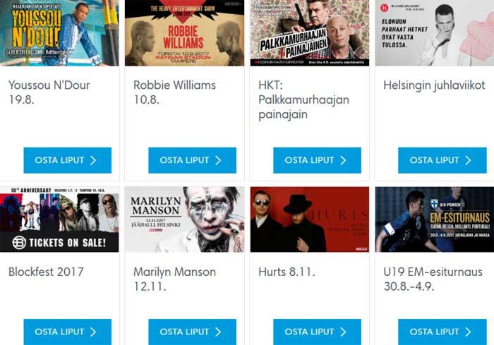 Liput syksyn kohokohtiin Helsingissä