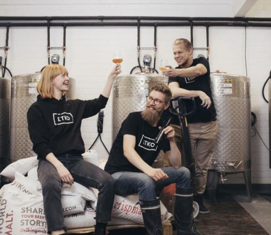 Keväinen retki Roihuvuoren kirsikkapuistoon ja ETKO Brewingin taproomiin