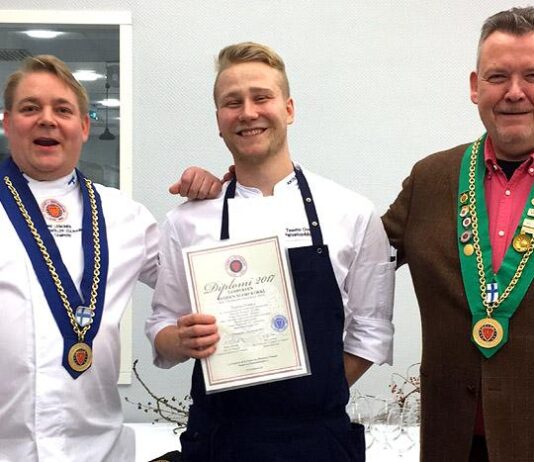 Tampereen vuoden nuori kokki 2017 on Hotel Ilveksen Teemu Ovaska