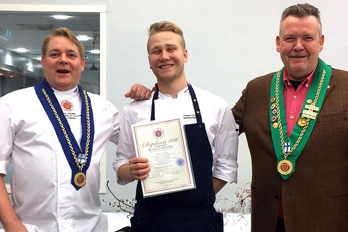 Tampereen vuoden nuori kokki 2017 on Hotel Ilveksen Teemu Ovaska