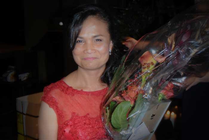 Thaimaalaissyntyinen catering-yrittäjä Pannee Jokinen Tammerkosken yrittäjien vuoden 2017 yrittäjäksi