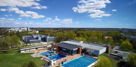Tampereen maauimala Kalevassa.