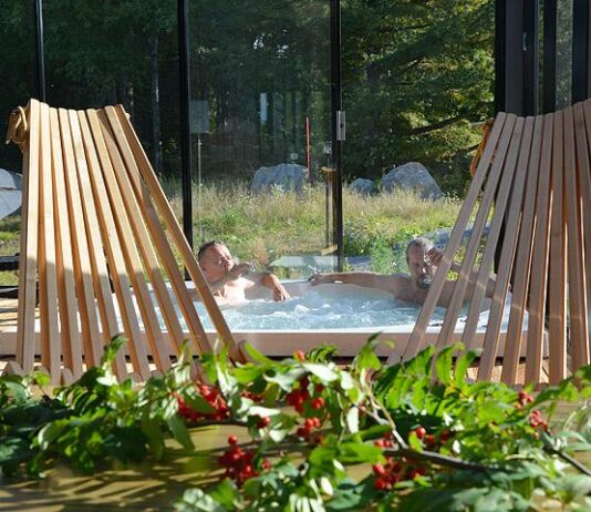 Ahlmanin uusissa kokous- ja saunatiloissa viihtymistä ja poreilua puutarhamaisemin