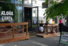 Aloha Ramenin terassilla uutuuspokea