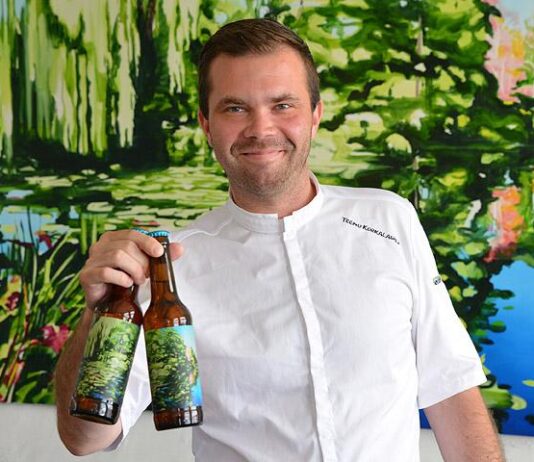 Ravintola Laukko kokkaa lautasille ja kaataa laseihin kesäisiä makuja – ohjissa Teemu Korkalainen