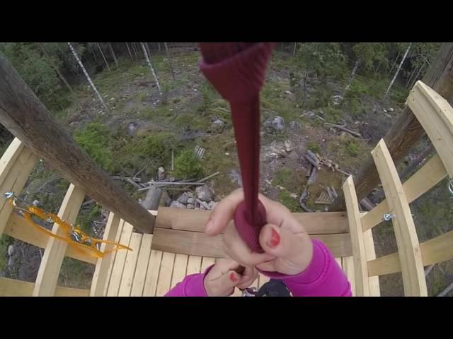 Etelä-Suomen pisin köysirata löytyy Tampereen Teiskosta