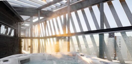 Laawu, kattosauna Tampereen Lapland Hotels Arena