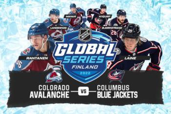 NHL-ottelut Tampereella: Columbus Blue Jackets kohtaa Colorado Avalanchen