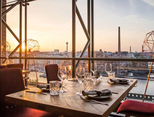 Näköalaravintola Periscope Tampere. Ravintola Tampereen keskustassa.