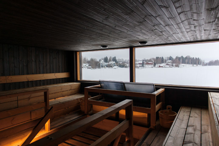 Pereensaaren sauna Pirkkalassa. Kuva: Emilia Gustafsson.