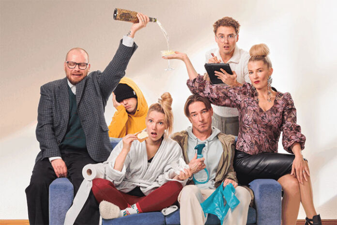 Kangasalan kesateatterin esitys Nelinpeli 2026 Kangasalan kesäteatterissa esitetään kesällä 2026 hulvattoman hauska Johnnie Mortimerin ja Brian Cookien brittikomedia Nelinpeli.