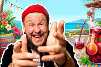 Sangria stand up -klubi: Arimo Mustonen, Sanna Maksimainen, Leena Kuitunen, Olli Petteri ja Mikko Penttilä, livemusiikkia Joe Vestich