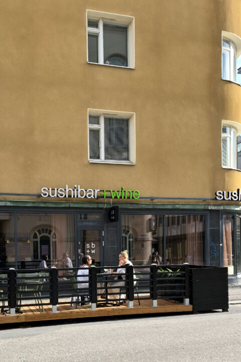 Sushibar + Wine uusi kesäterassi Tampereen keskustassa 2026