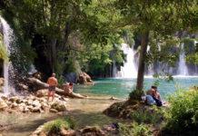 Krkan kansallispuisto tarjoilee vesiputouksia ja ainutlaatuisen uimarannan Kroatiassa