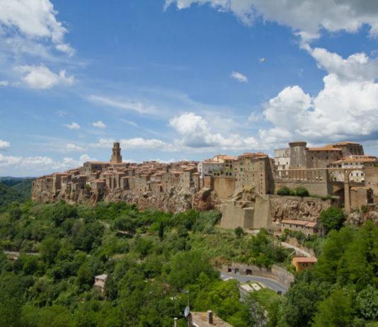 Pitiglianon historiallinen kaupunki Toscanassa