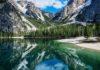 Lago di Braies on Italian kauneimpia Alppijärviä Etelä-Tirolissa Italian kaunein alppijärvi - Lago di Braies