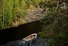 Hossan kansallispuiston Kitkajoki ja Julma-Ölkyn jylhät erämaamaisemat Hossan kansallispuisto