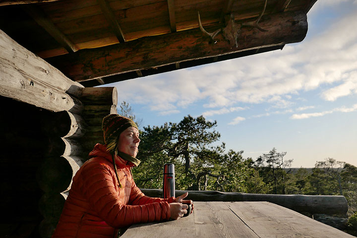 Sundsvedjan laavu lähellä Söderlångvikin kartanoa